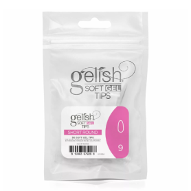 Soft Gel Tips - Short Round 9 50pk Refill - Gelish