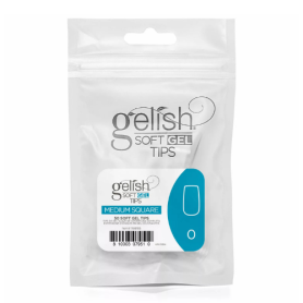 Soft Gel Tips - Square Medium 0 50pk Refill - Gelish