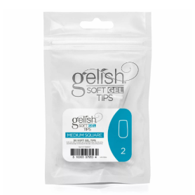 Soft Gel Tips - Square Medium 2 50pk Refill - Gelish