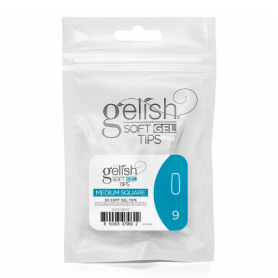 Soft Gel Tips - Square Medium 9 50pk Refill - Gelish