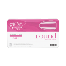 Soft Gel Tips - Short Round 640pk - Gelish