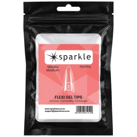 Sparkle Flexi Gel Tips - Stiletto Medium #1 - 50pcs/Bag