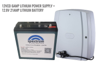 12VdC 6 AMP POWER SUPPLY + BA2206 21AH Li- BATT