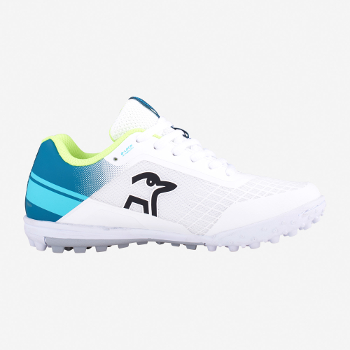 Kookaburra 2024 KC 5.0 Rubber sole Cricket Shoe White/Teal 