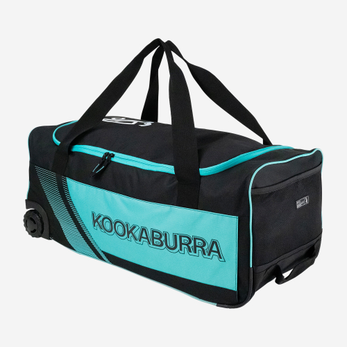 9500 CRICKET WHEELIE BAG BLACK/TEAL