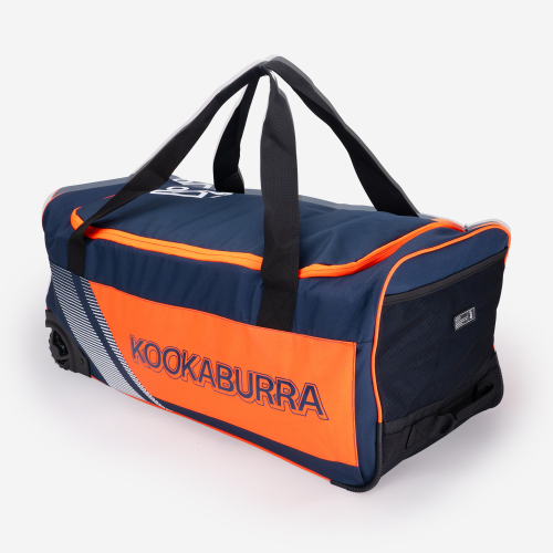 Kookaburra 9500 Wheelie Bag Navy/Orange 2026
