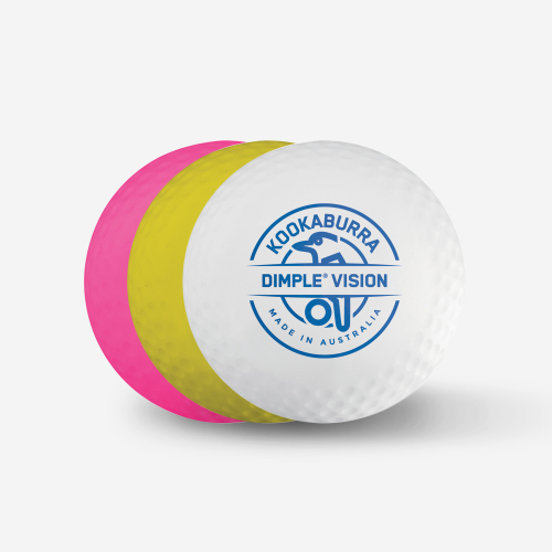 Kookaburra Dimple Vision Yellow Hockey Ball
