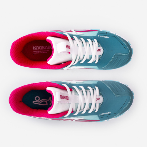 Kookaburra Orbit Junior Hockey Shoe &ndash; Mint/Pink 