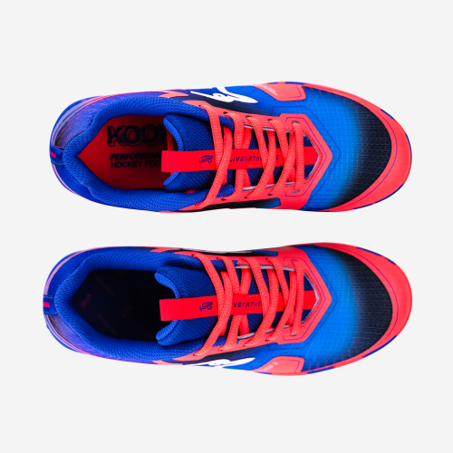 Kookaburra Orbit Hockey Shoes Deep Blue/Coral