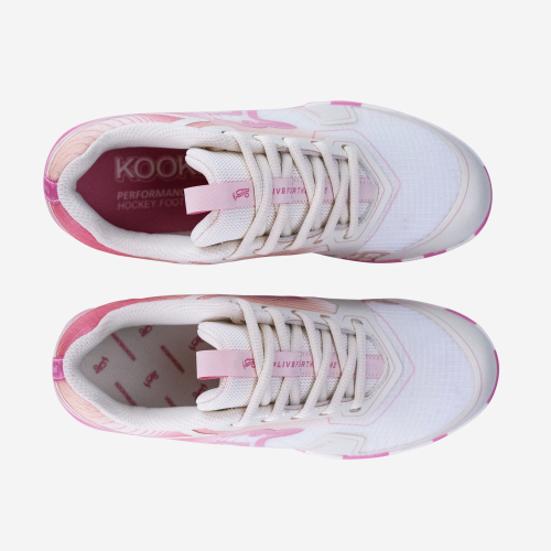 Kookaburra Orbit Hockey Shoes Bone/Salmon Pink 