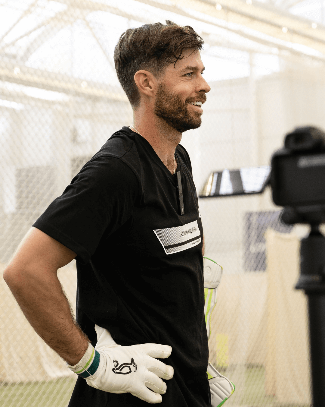 Ben Foakes during his Kookaburra masterclass session