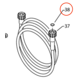Kranzle o-ring 9.3mm x 2.4mm 13273 high pressure hose diagram