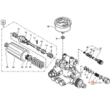 Kranzle stainless steel spring for unloader 14119 diagram
