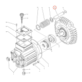 Kranzle Piston 20mm for AQ pump 40505 diagram