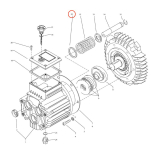 Kranzle Support Washer for piston spring 40513 diagram