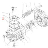 Kranzle Flat square seal for transmission housing 410193 diagram