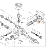 Kranzle Intermediate washer brass 43055 diagram