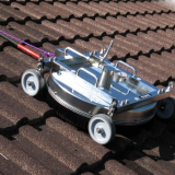 Mosmatic Roof Cleaner Application from top of roof