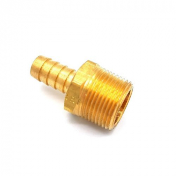 HOSE TAIL BRASS 3/4' MALE - 1/2' TAIL