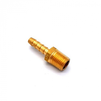 HOSE TAIL BRASS 1/4' MALE-1/4' TAIL (CHEM)