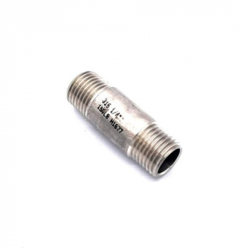 BARREL NIPPLE 8MM 1/4' 316 BSP