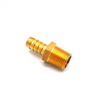 HOSE TAIL BRASS 1/2' MALE - 1/2' TAIL