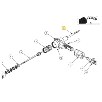 SOLAR GEAR SHAFT DRIVE SQUARE - 4KT - AL3