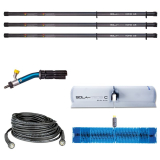 Solar cleaning kit c800 with 3 modular poles