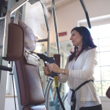 Tecnovap steam cleaner for gym equipment cleaning