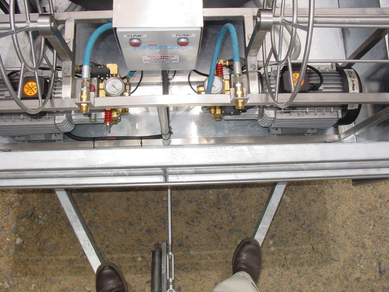 Kranzle industrial trailer mounted pressure washer with water tank mounted