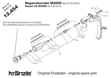 M2000 REPAIR KIT 12454