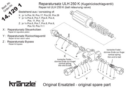 UNLOADER KIT WITH BALL&SEAT REPAIR KIT 14129.1