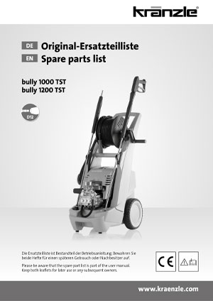 KRANZLE BULLY 1000 TST SPARE PARTS 