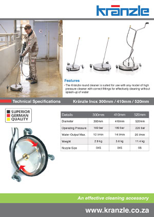 KRANZLE INOX SURFACE CLEANER BROCHURE