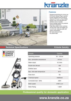 Kranzle Quickly Brochure