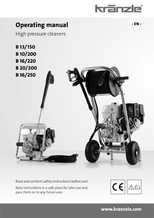 KRANZLE Petrol Pressure Washer Spare Parts List