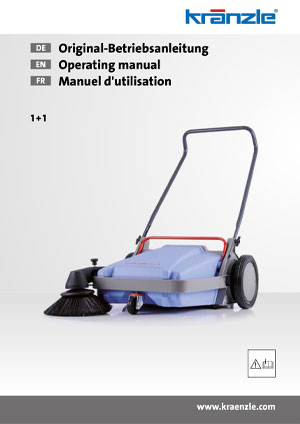 KRANZLE SWEEPER 1+1 OPERATING MANUAL