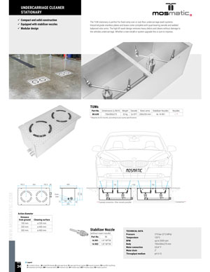 MOSMATIC UNDERCARRIAGE CLEANER STATIONARY