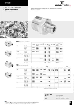 mosmatic fittings brochure