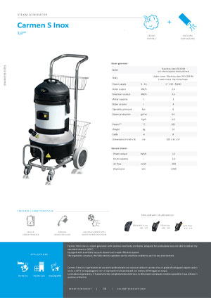 TECNOVAP CARMEN S INOX BROCHURE