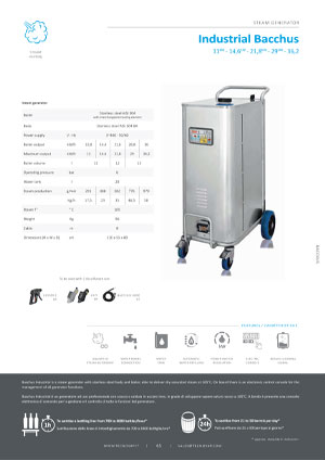 tecnovap bacchus industrial brochure