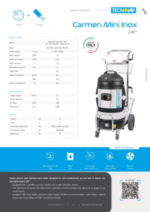 TECNOVAP CARMEN MINI INOX BROCHURE