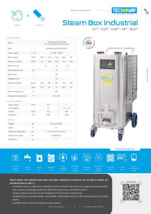 TECNOVAP STEAM BOX INDUSTRIAL BROCHURE