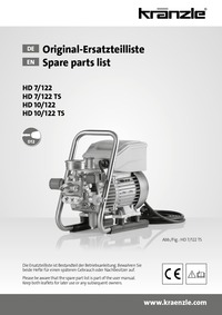 Kranzle HD 7/122 Spare Parts