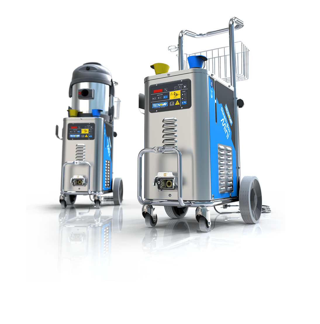 Tecnovap stainless-steel steam cleaner range