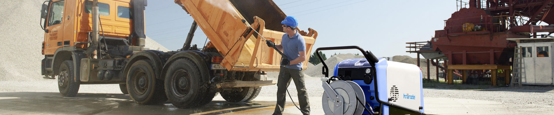 Kranzle pressure washer cleaning truck