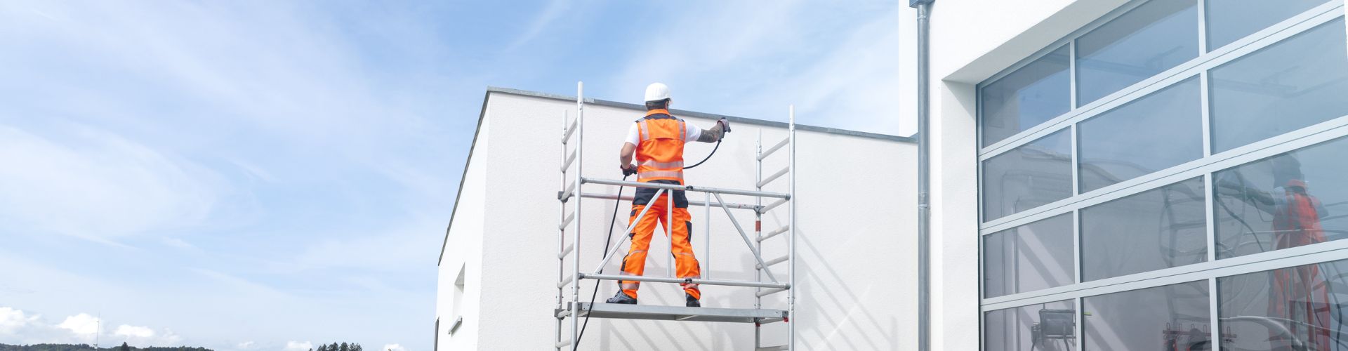 Stripping paint with a pressure washer
