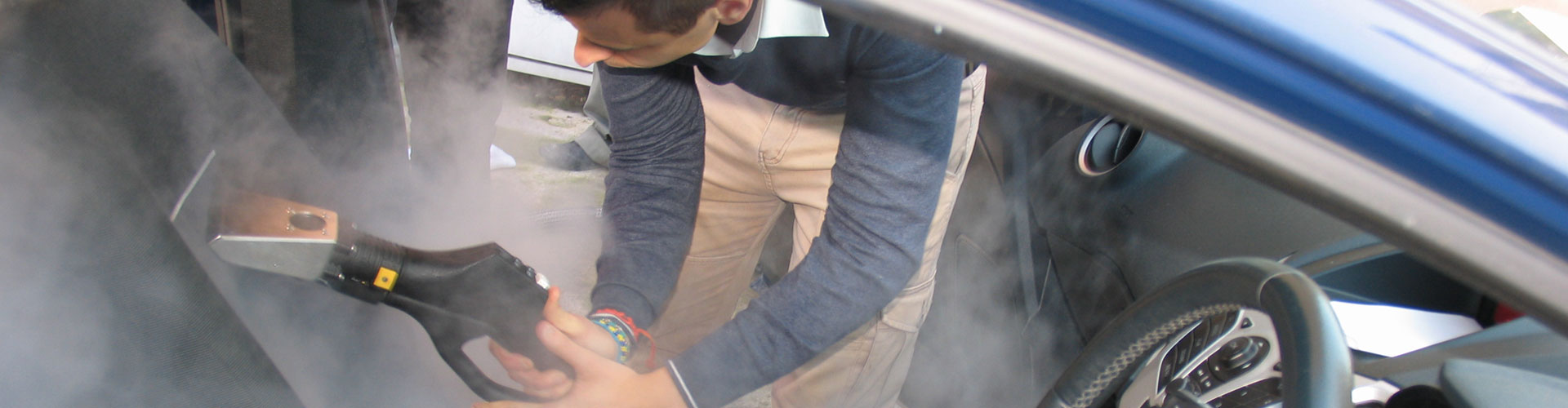 Tecnovap Steam Cleaning car wash seat upholstery