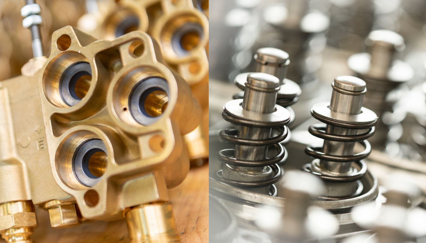 Kranzle brass pump head and ceramic coated pistons