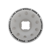 167144 SLIME WHEELS 58mm Worm Holes White  97a